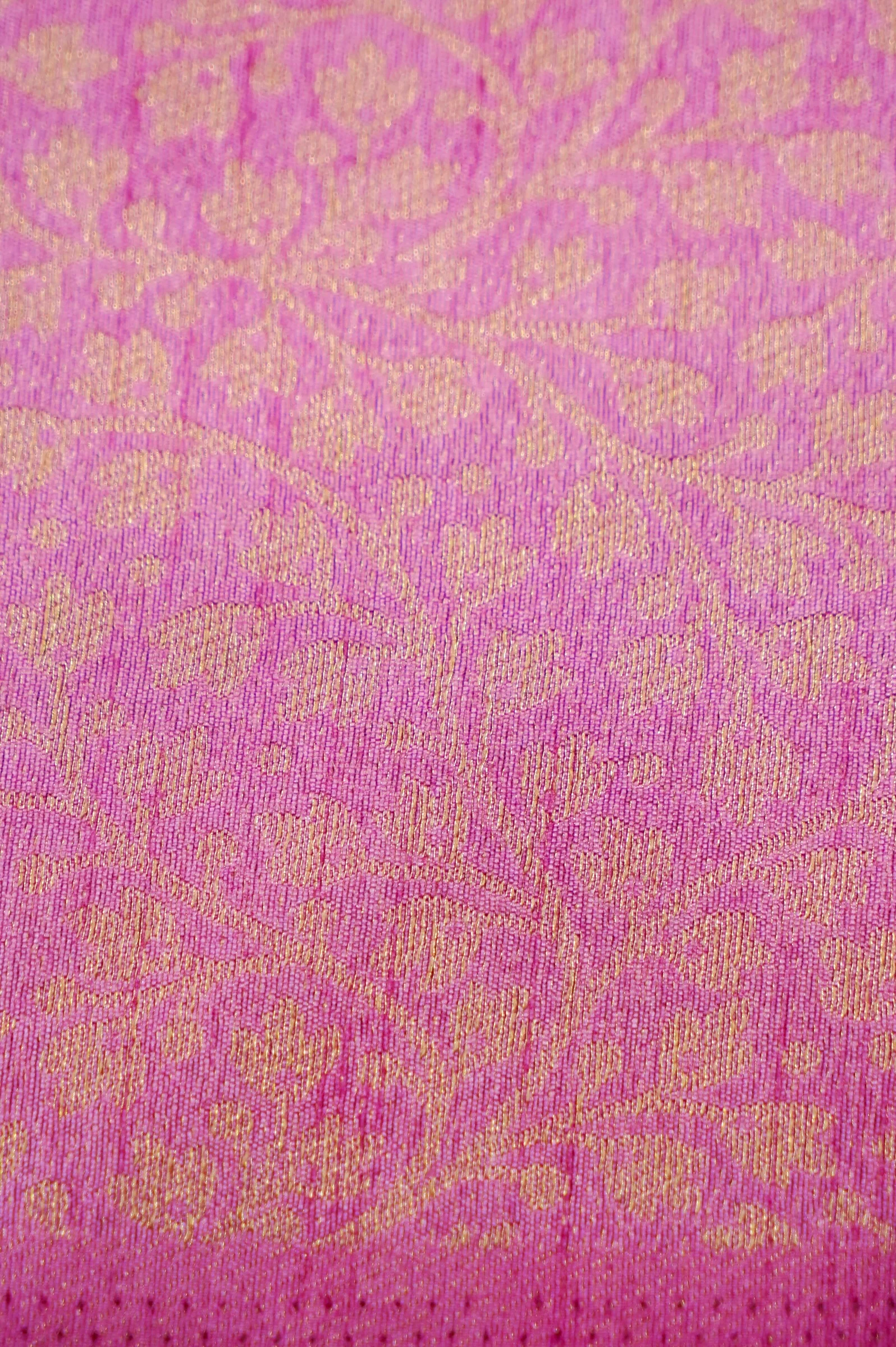 Deep Red Banarasi Khaddi Silk - Image 6